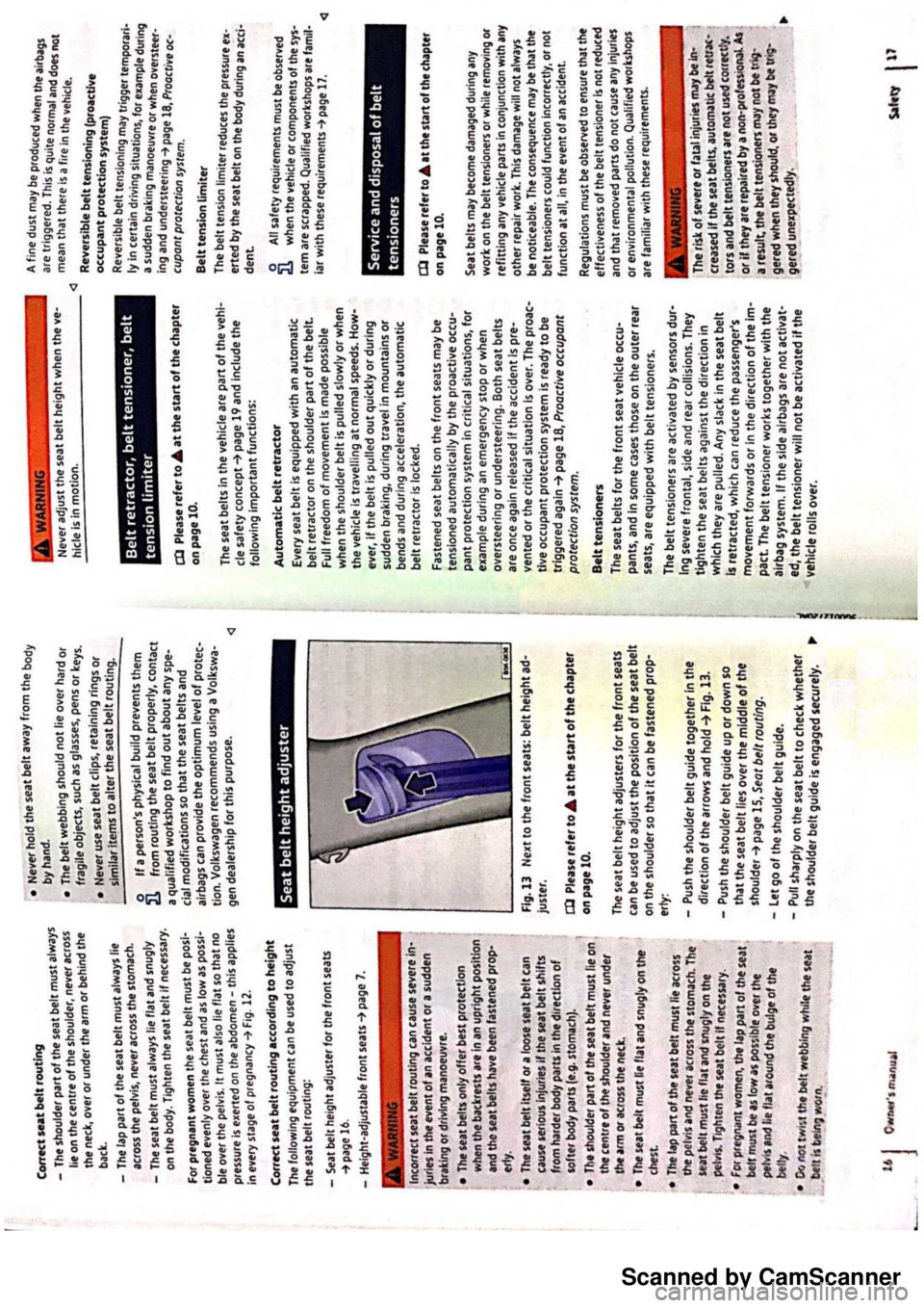 VOLKSWAGEN PASSAT 2018 Owners Manual Scanned by CamScanner VOLKSWAGEN PASSAT 2018 Owners Manual Scanned by CamScanner