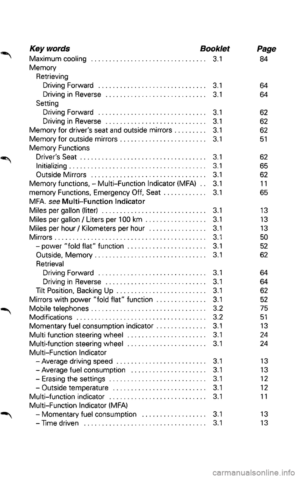 VOLKSWAGEN PASSAT 2003 User Guide 