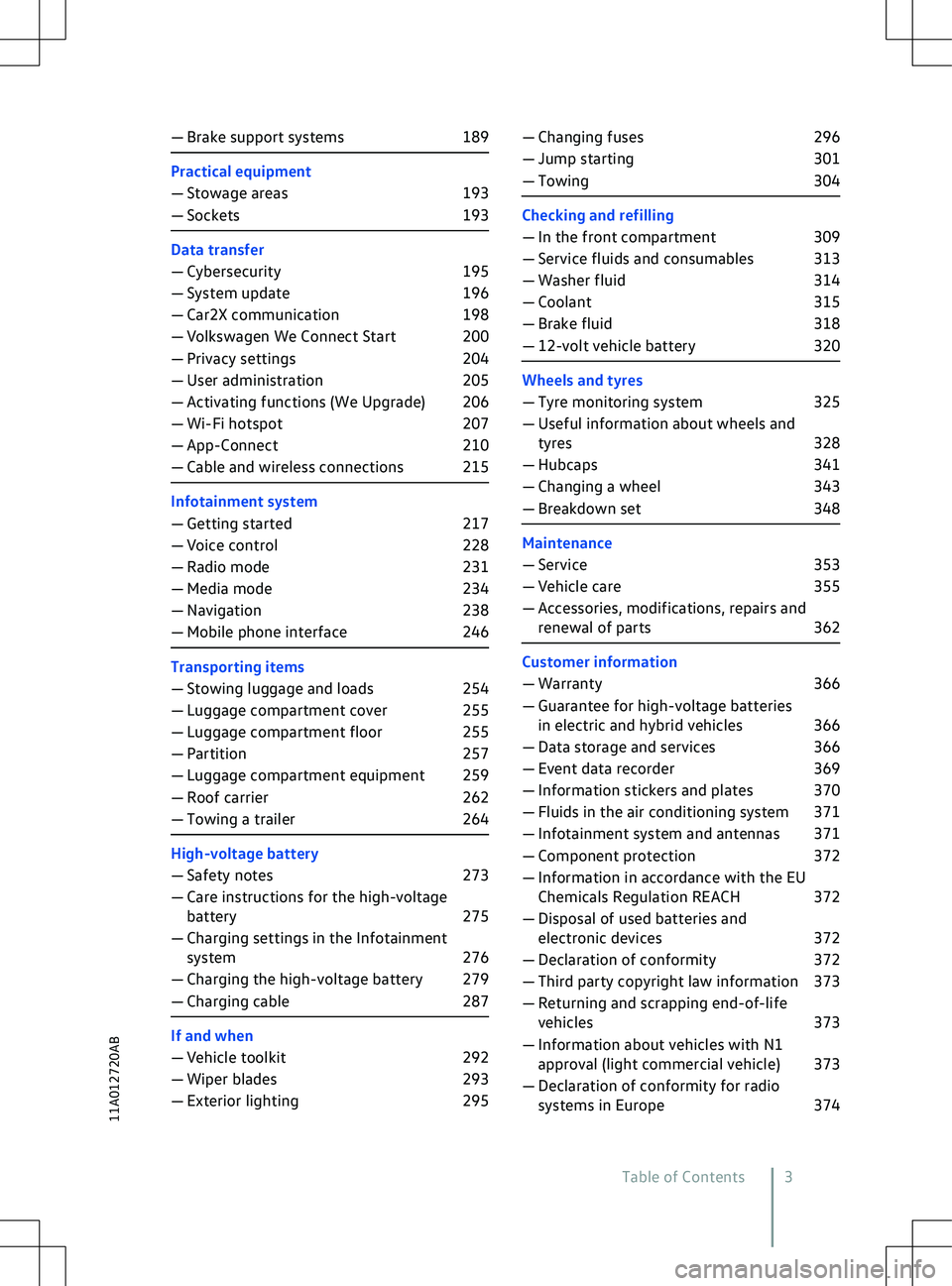 VOLKSWAGEN ID.4 2021  Owners Manual 