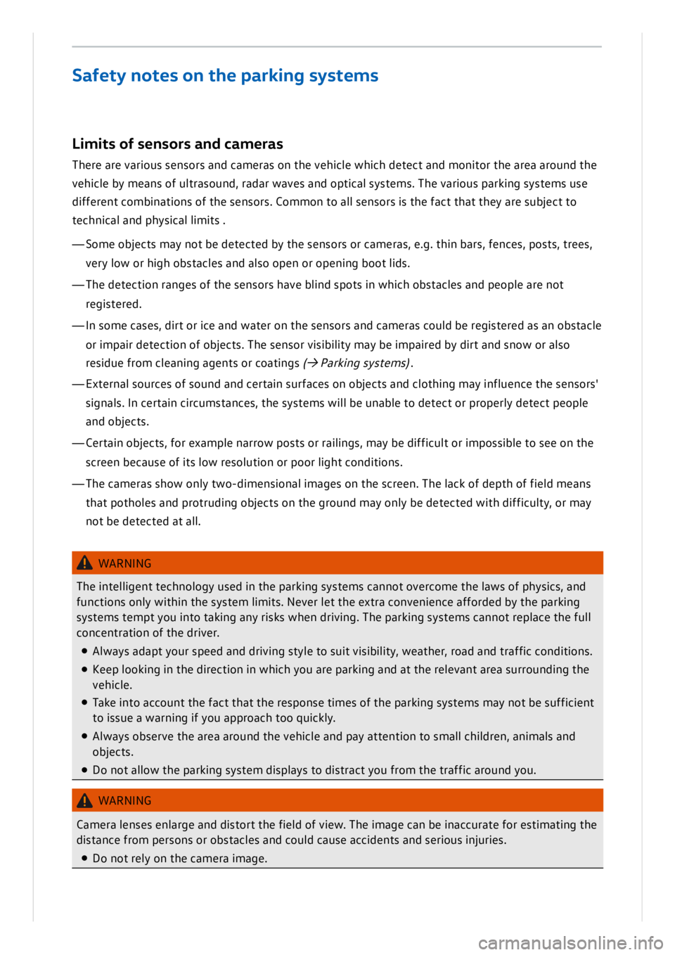 VOLKSWAGEN ID.3 2021  Owners Manual 