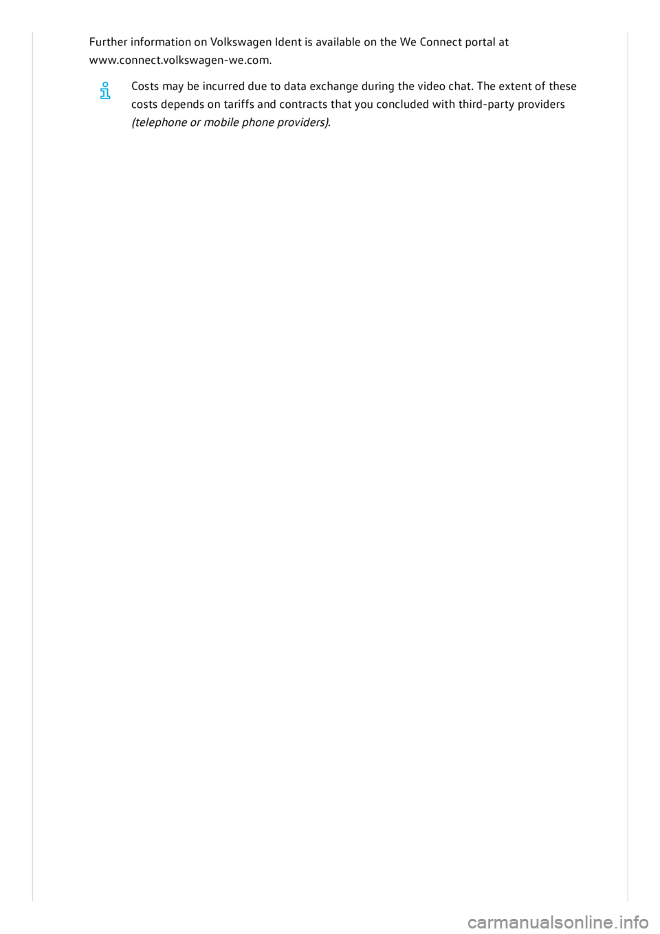VOLKSWAGEN ID.3 2021  Owners Manual 