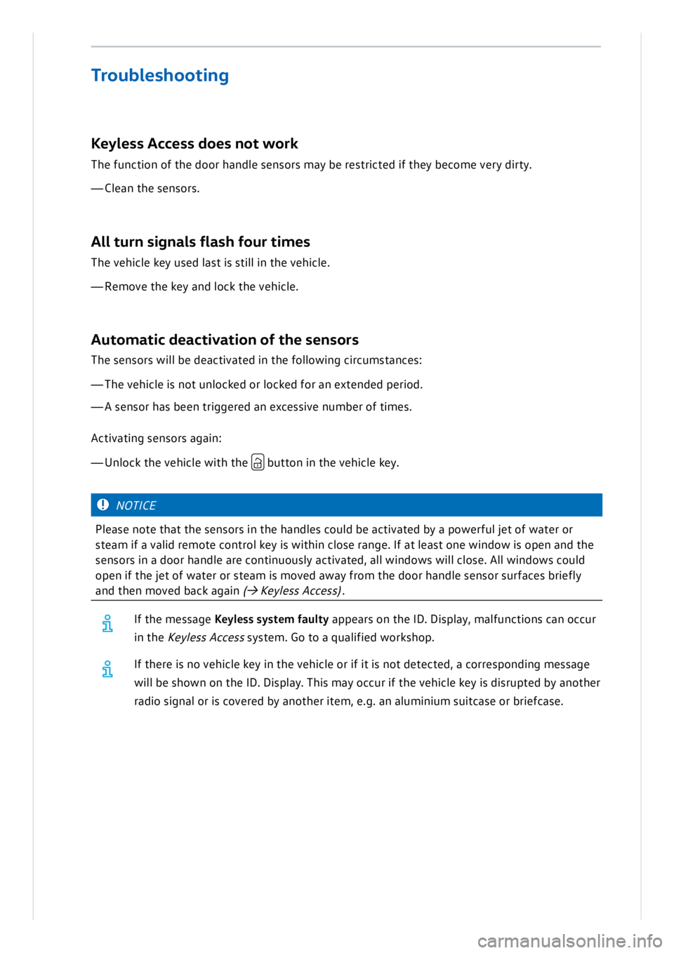VOLKSWAGEN ID.3 2019 Owners Manual VOLKSWAGEN ID.3 2019 Owners Manual