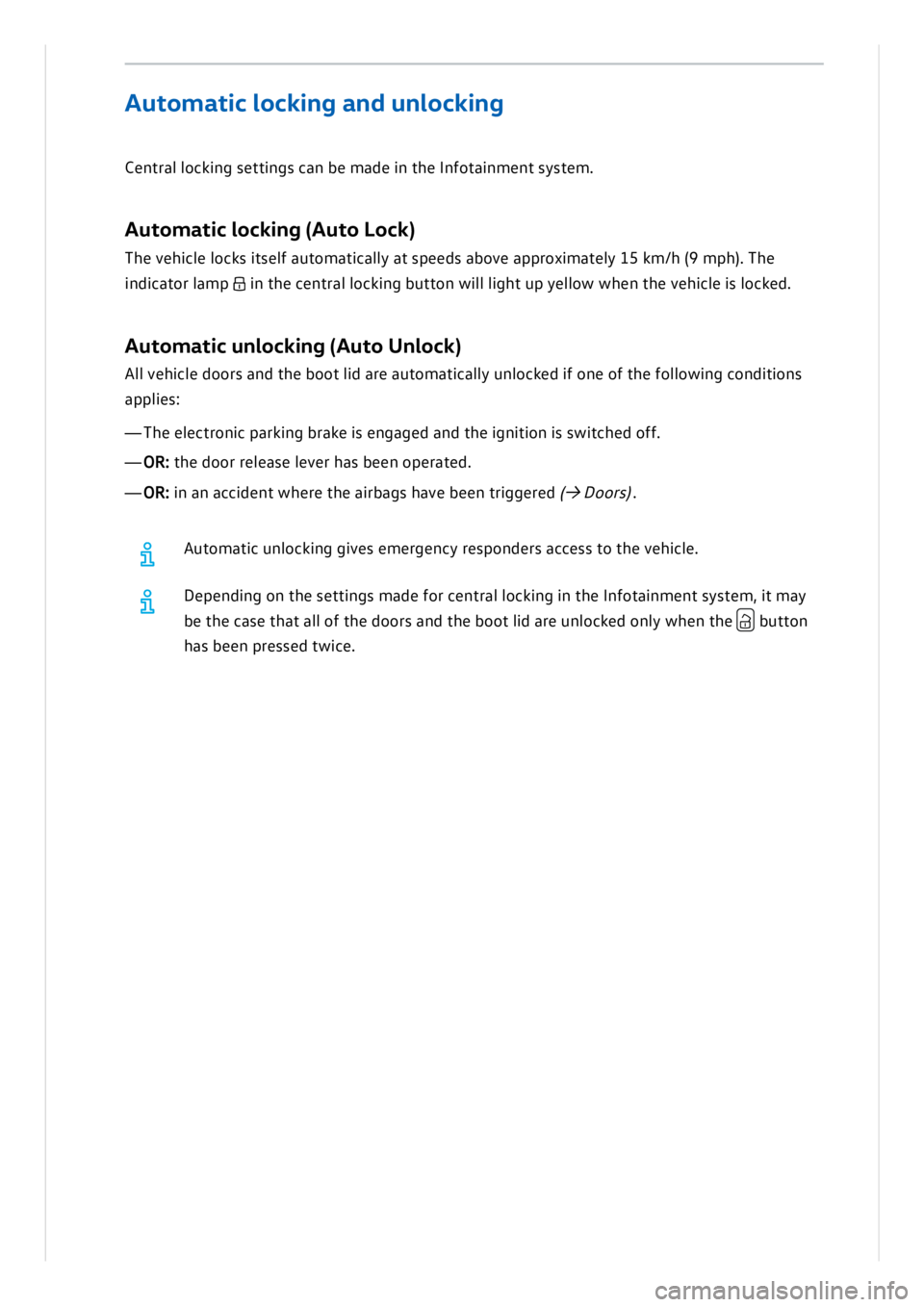 VOLKSWAGEN ID.3 2019 Owners Manual VOLKSWAGEN ID.3 2019 Owners Manual