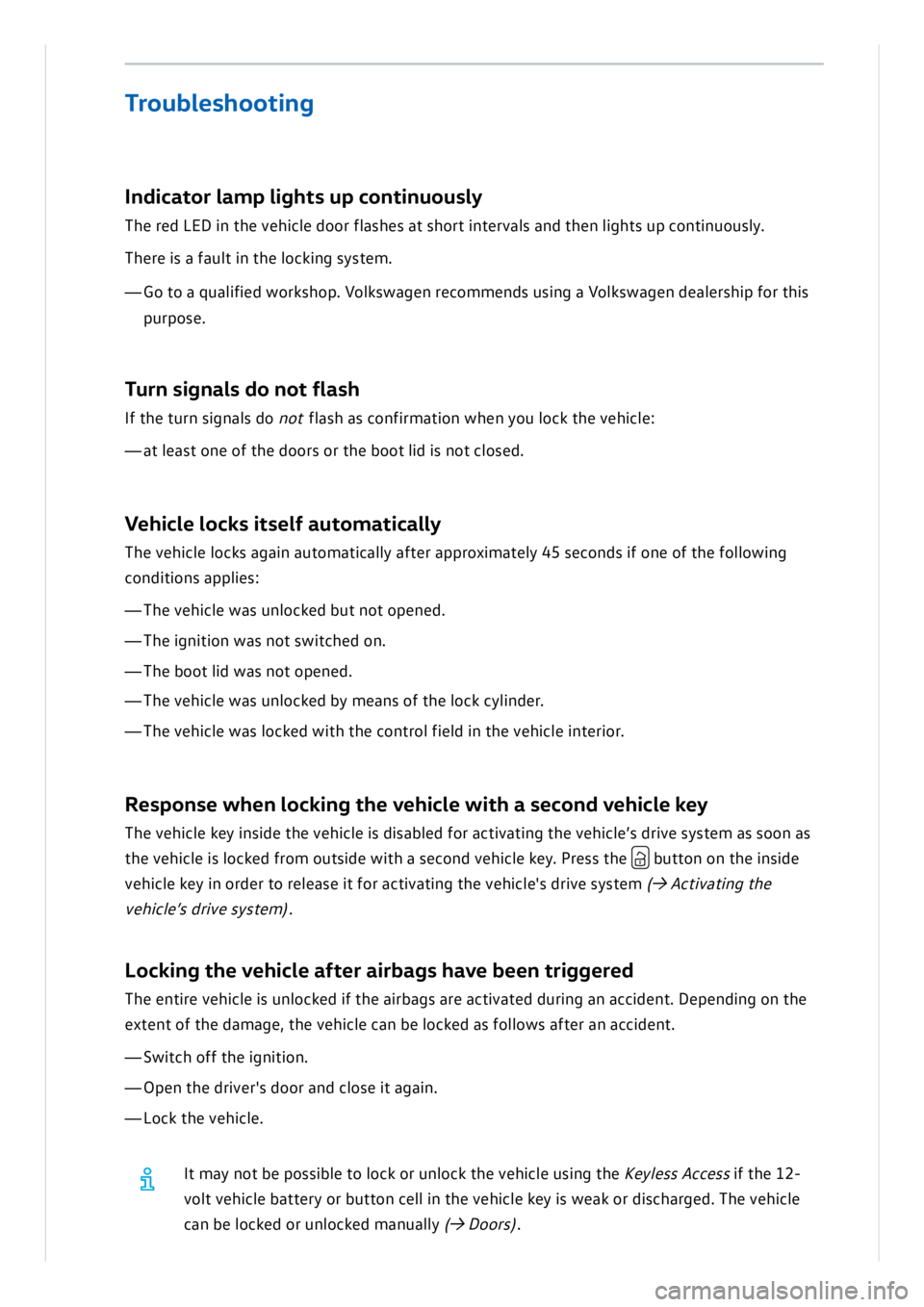 VOLKSWAGEN ID.3 2019 Owners Manual VOLKSWAGEN ID.3 2019 Owners Manual