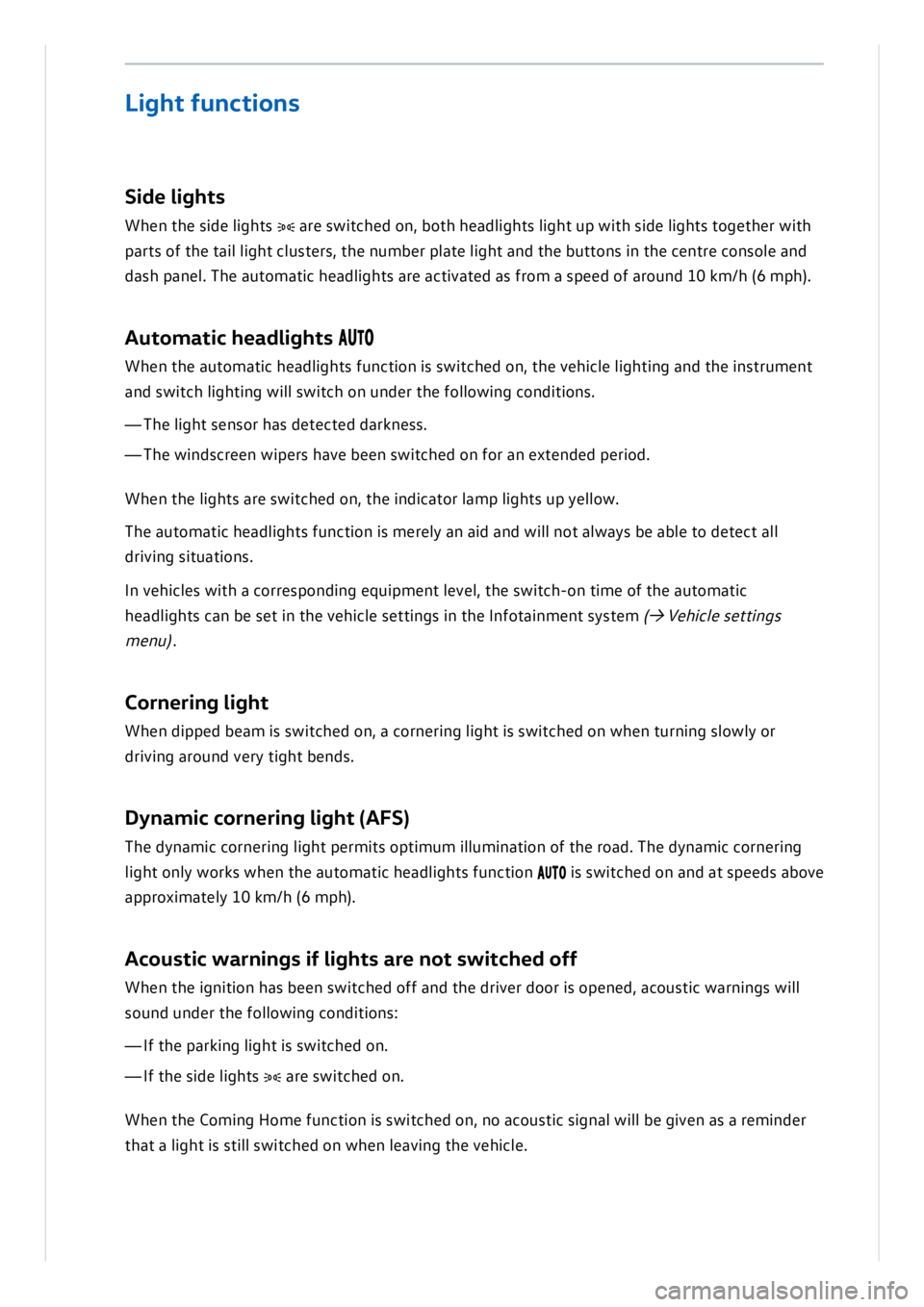 VOLKSWAGEN ID.3 2019 Owners Manual VOLKSWAGEN ID.3 2019 Owners Manual