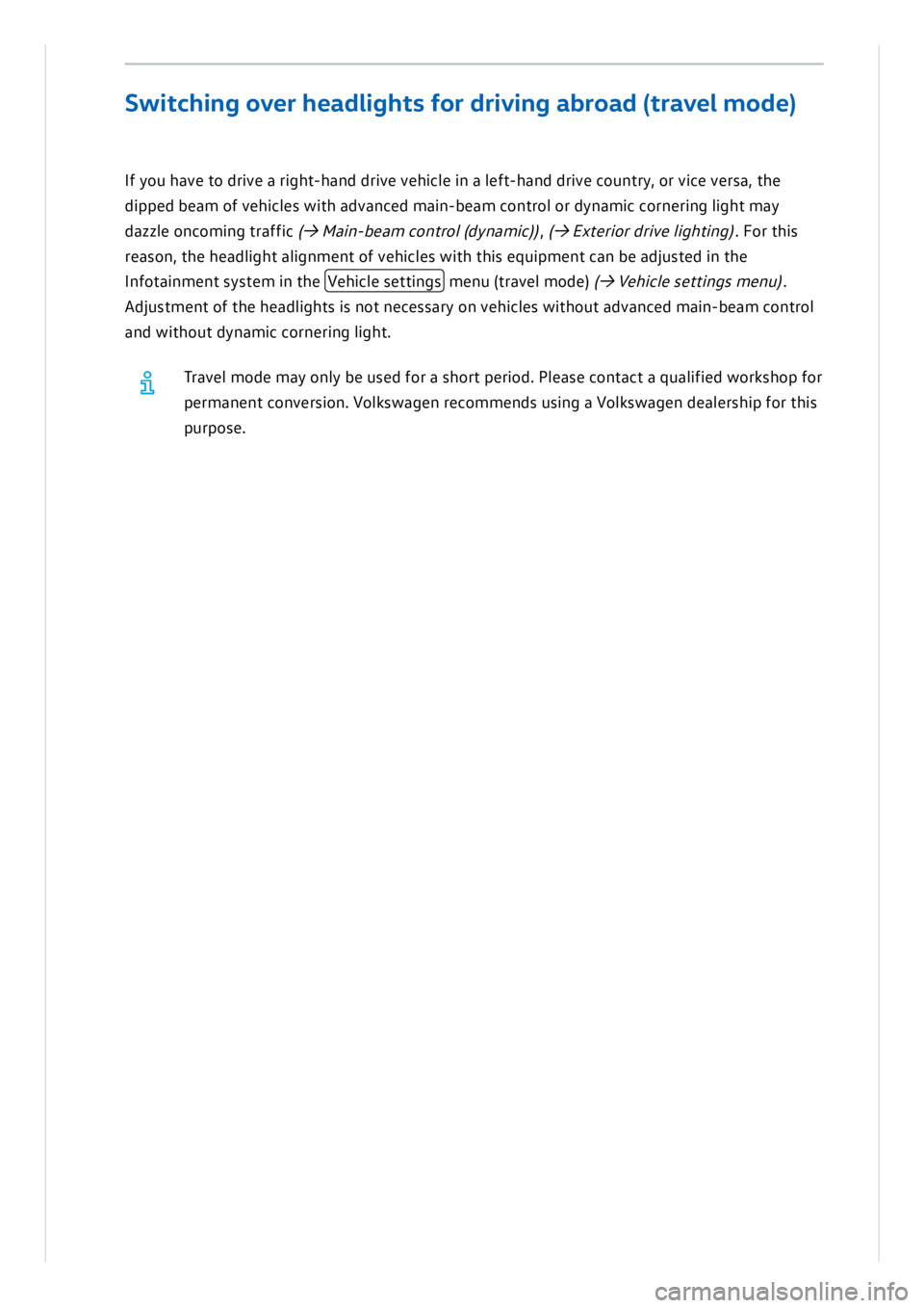 VOLKSWAGEN ID.3 2019 Owners Manual VOLKSWAGEN ID.3 2019 Owners Manual