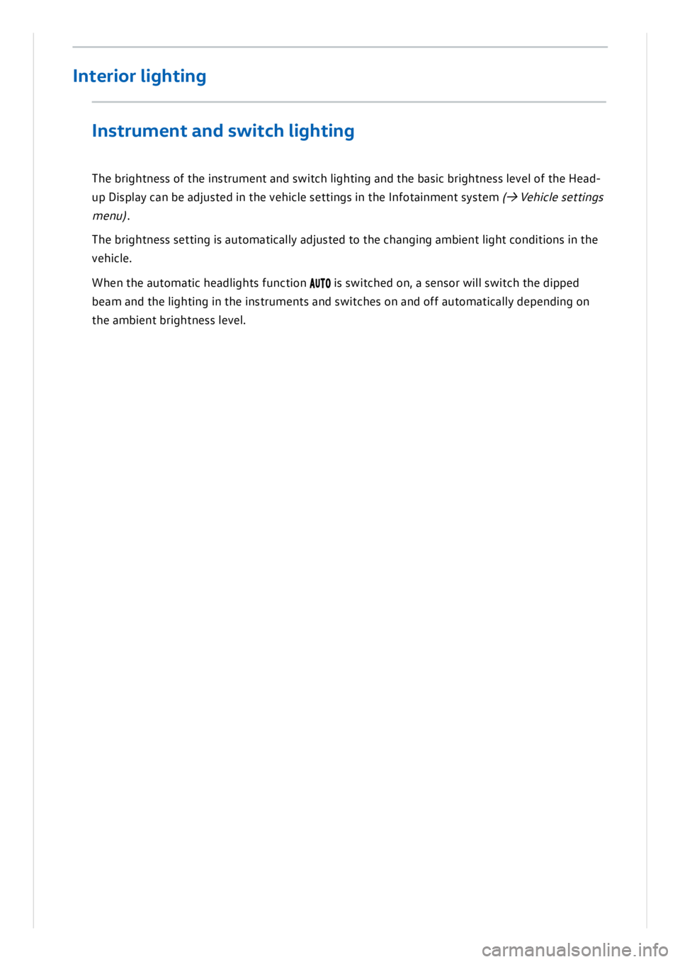 VOLKSWAGEN ID.3 2019 Owners Manual VOLKSWAGEN ID.3 2019 Owners Manual