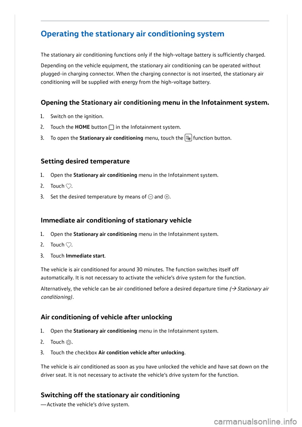 VOLKSWAGEN ID.3 2019 Owners Manual VOLKSWAGEN ID.3 2019 Owners Manual