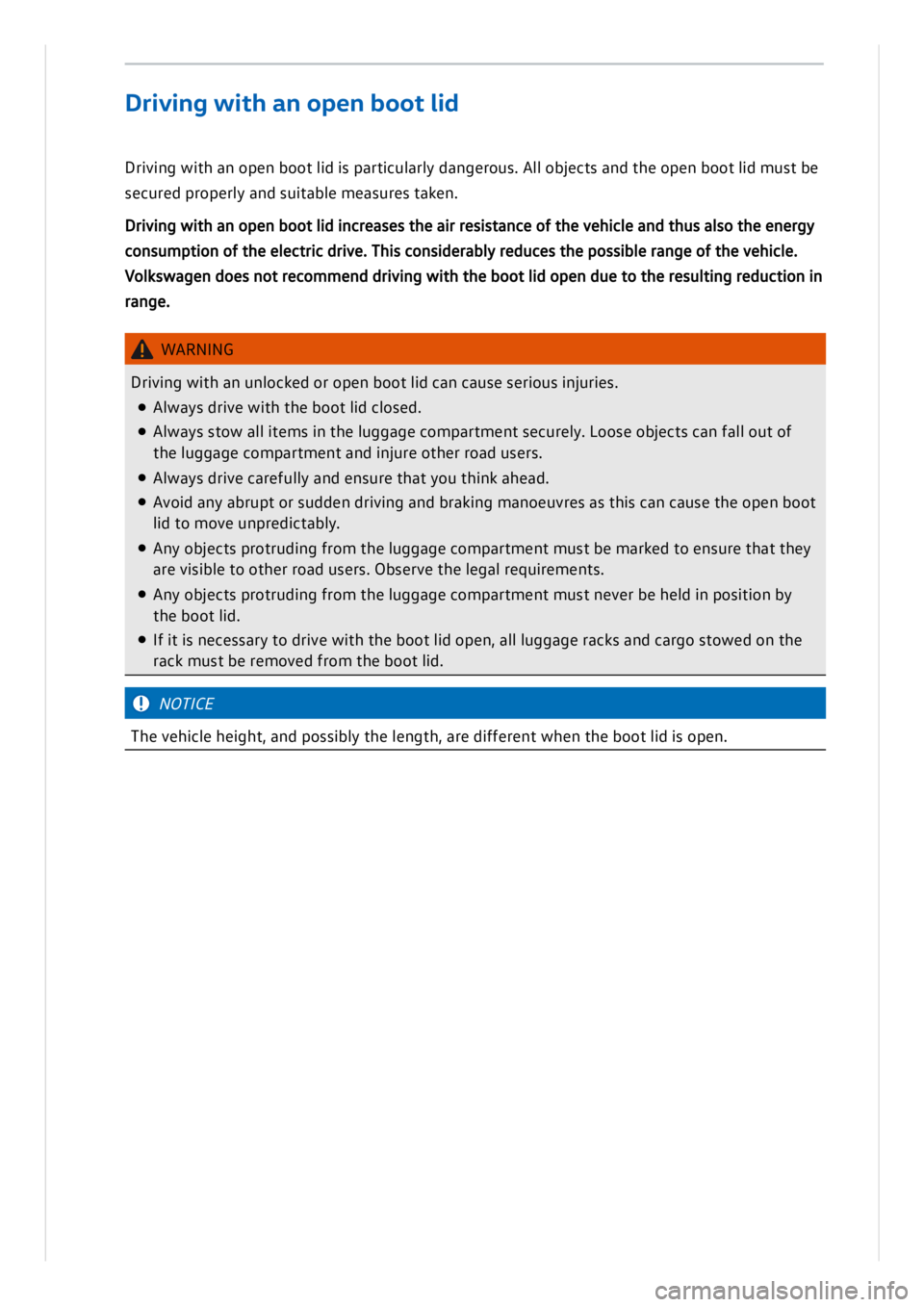 VOLKSWAGEN ID.3 2019 Owners Manual VOLKSWAGEN ID.3 2019 Owners Manual