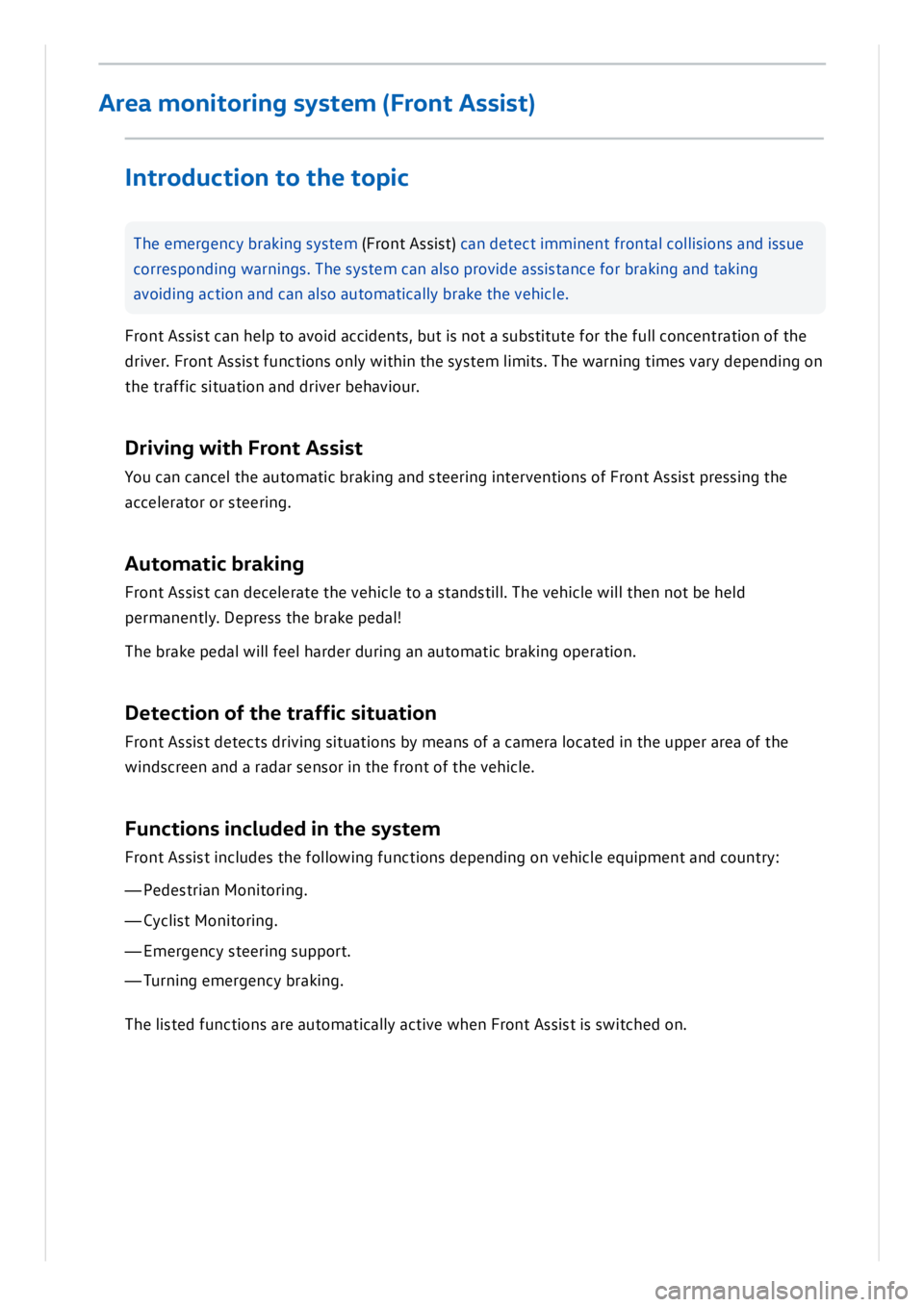 VOLKSWAGEN ID.3 2019 Owners Manual VOLKSWAGEN ID.3 2019 Owners Manual