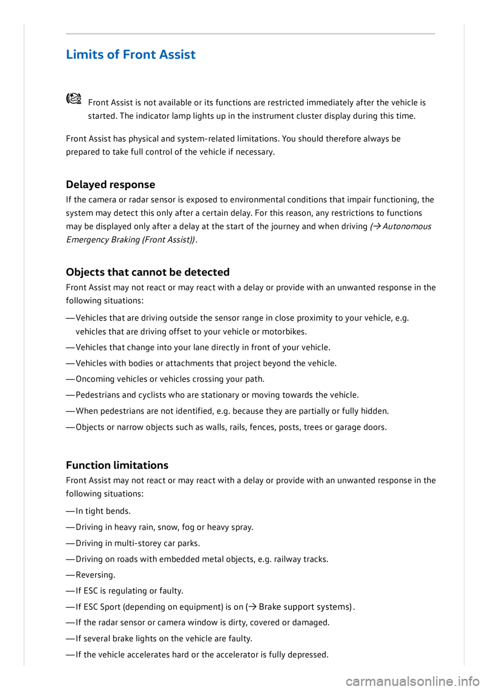VOLKSWAGEN ID.3 2019 Owners Manual VOLKSWAGEN ID.3 2019 Owners Manual