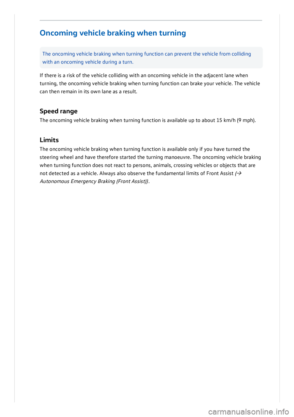 VOLKSWAGEN ID.3 2019 Owners Manual VOLKSWAGEN ID.3 2019 Owners Manual