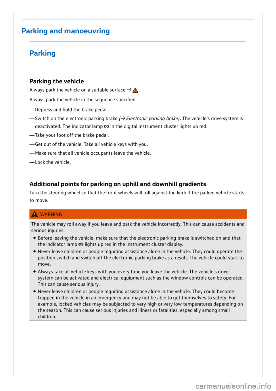 VOLKSWAGEN ID.3 2019 Owners Manual VOLKSWAGEN ID.3 2019 Owners Manual
