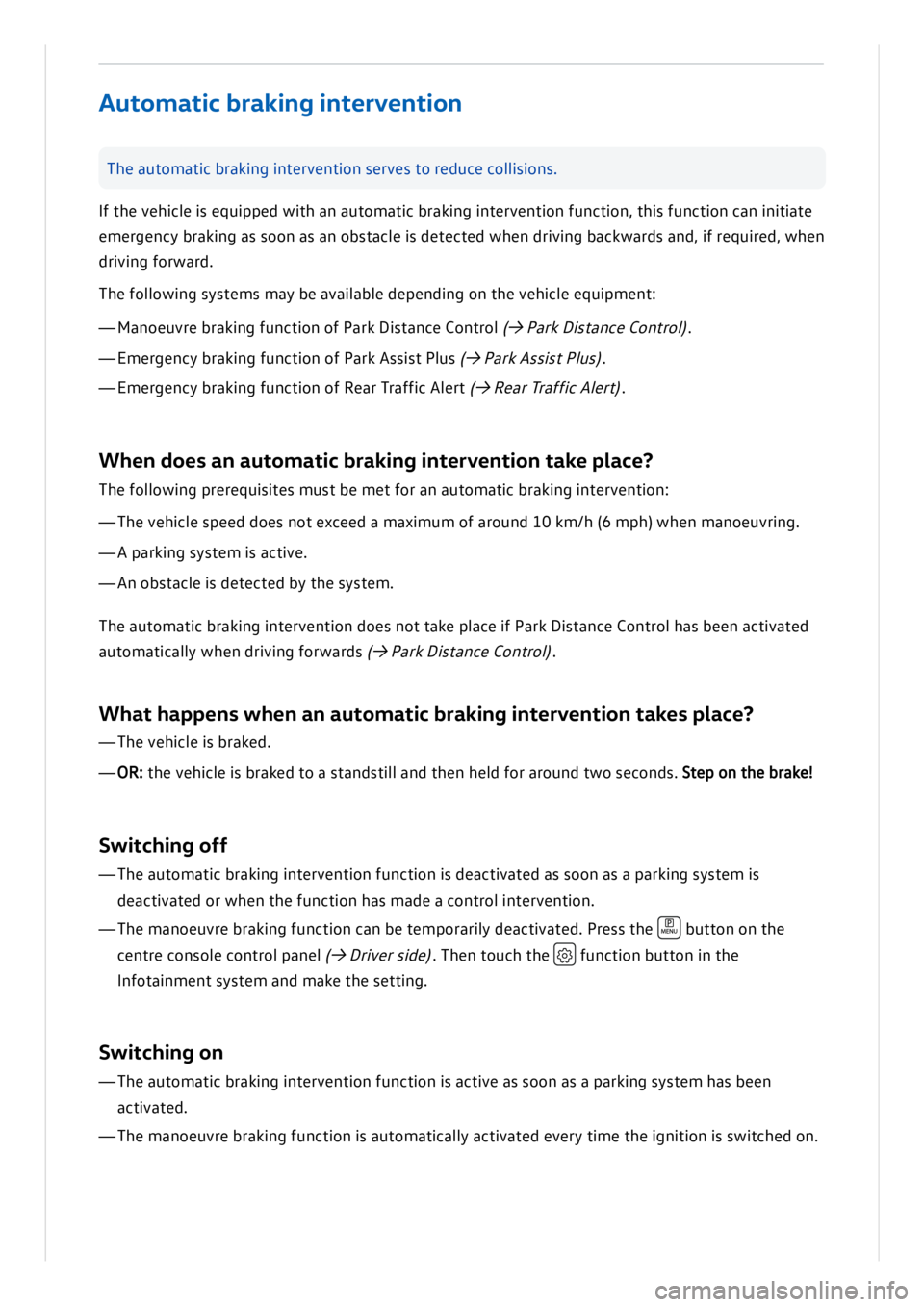 VOLKSWAGEN ID.3 2019 Owners Manual VOLKSWAGEN ID.3 2019 Owners Manual