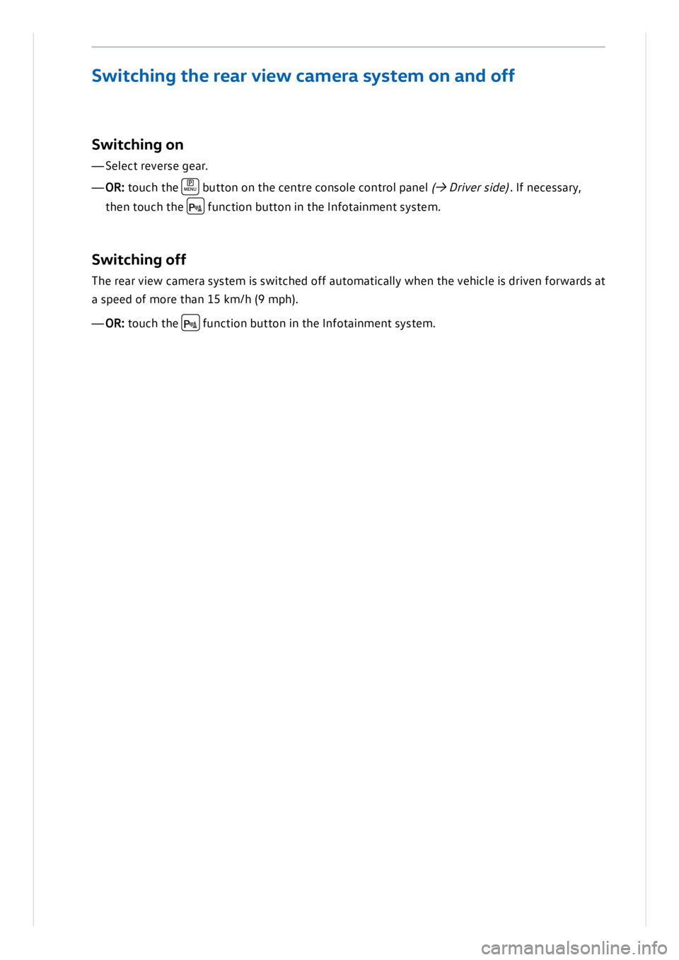 VOLKSWAGEN ID.3 2019 Owners Manual VOLKSWAGEN ID.3 2019 Owners Manual