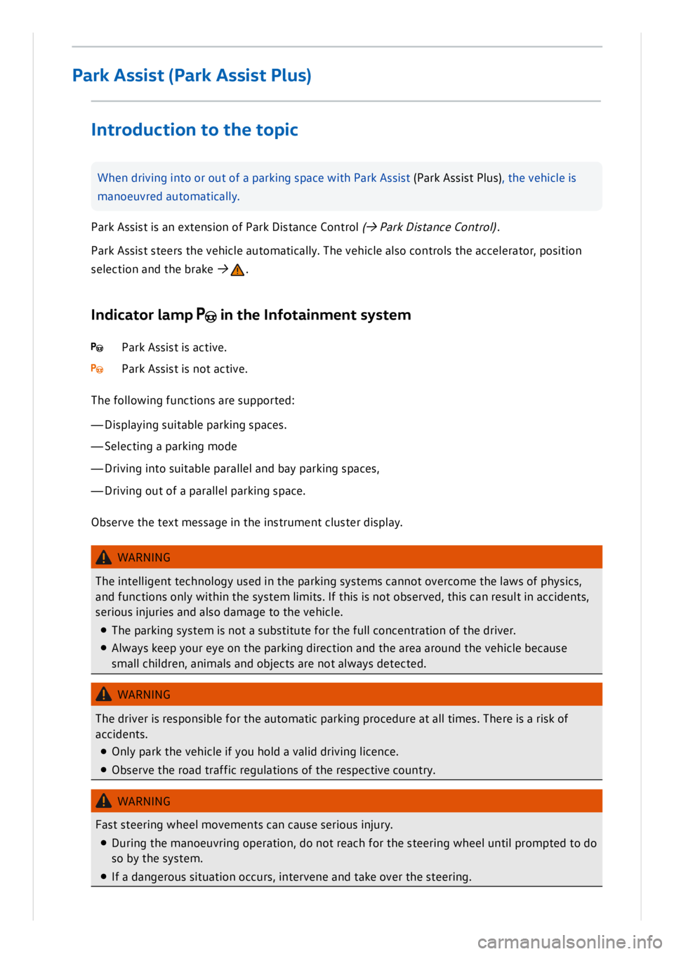 VOLKSWAGEN ID.3 2019 Owners Manual VOLKSWAGEN ID.3 2019 Owners Manual