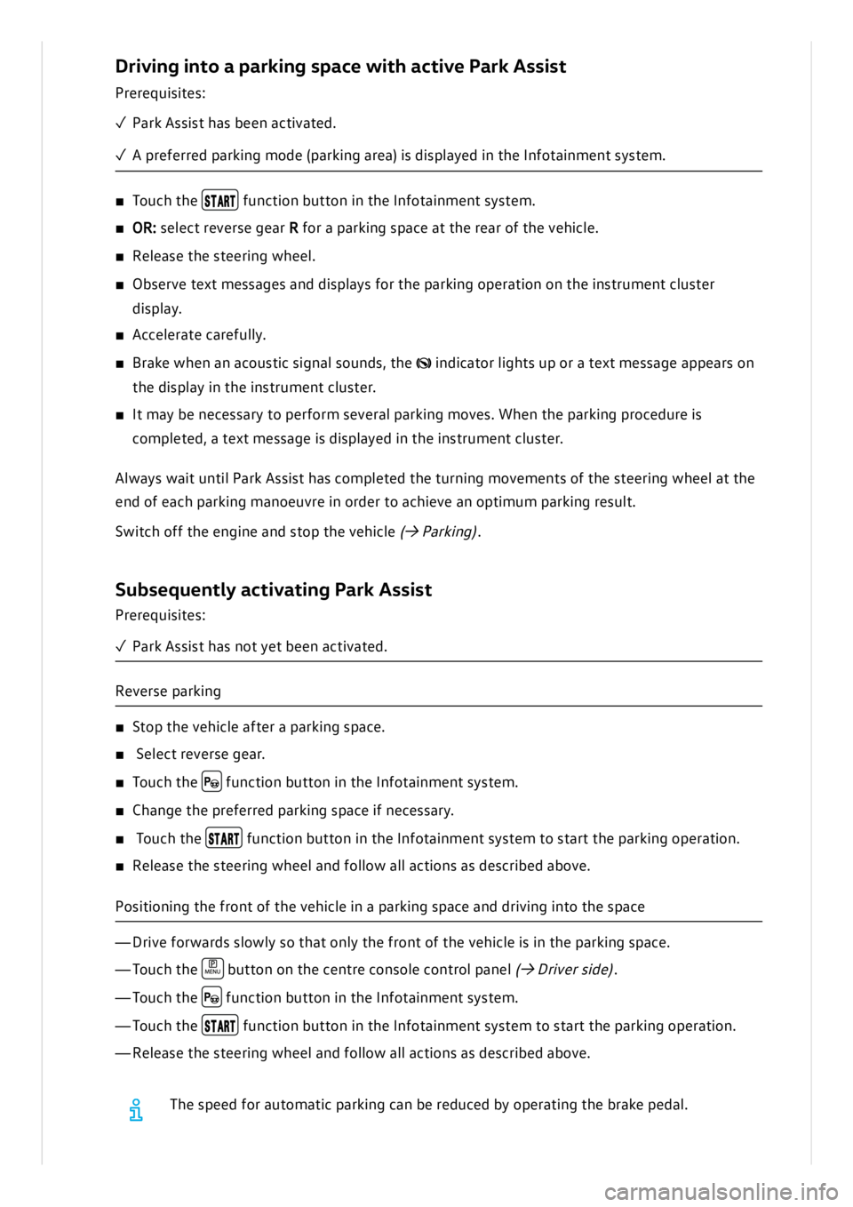 VOLKSWAGEN ID.3 2019 Owners Manual VOLKSWAGEN ID.3 2019 Owners Manual