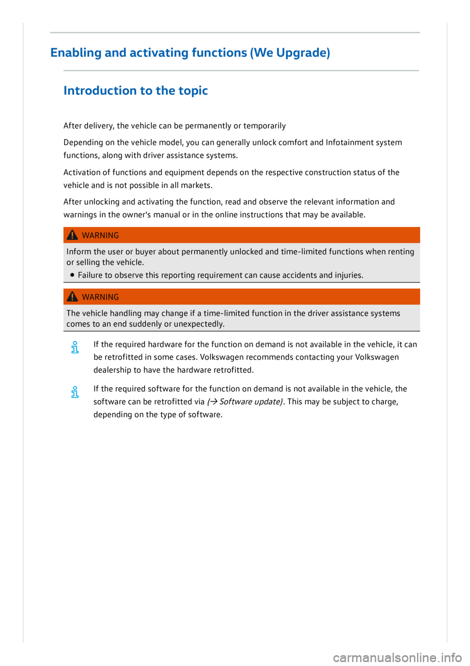 VOLKSWAGEN ID.3 2019 Owners Manual VOLKSWAGEN ID.3 2019 Owners Manual