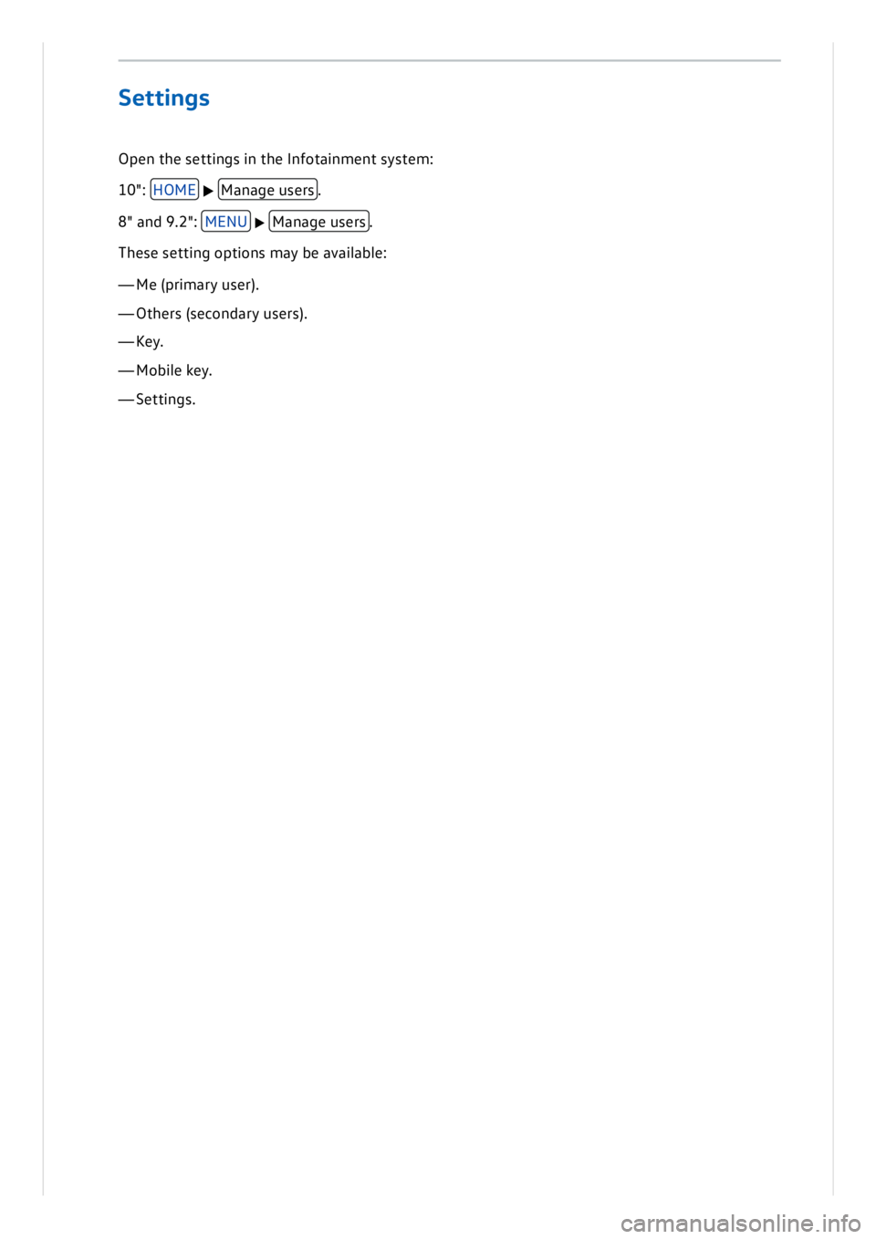 VOLKSWAGEN ID.3 2019 Owners Manual VOLKSWAGEN ID.3 2019 Owners Manual