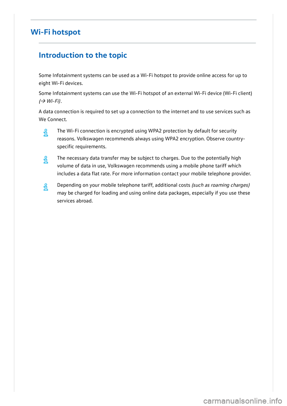VOLKSWAGEN ID.3 2019 Owners Manual VOLKSWAGEN ID.3 2019 Owners Manual