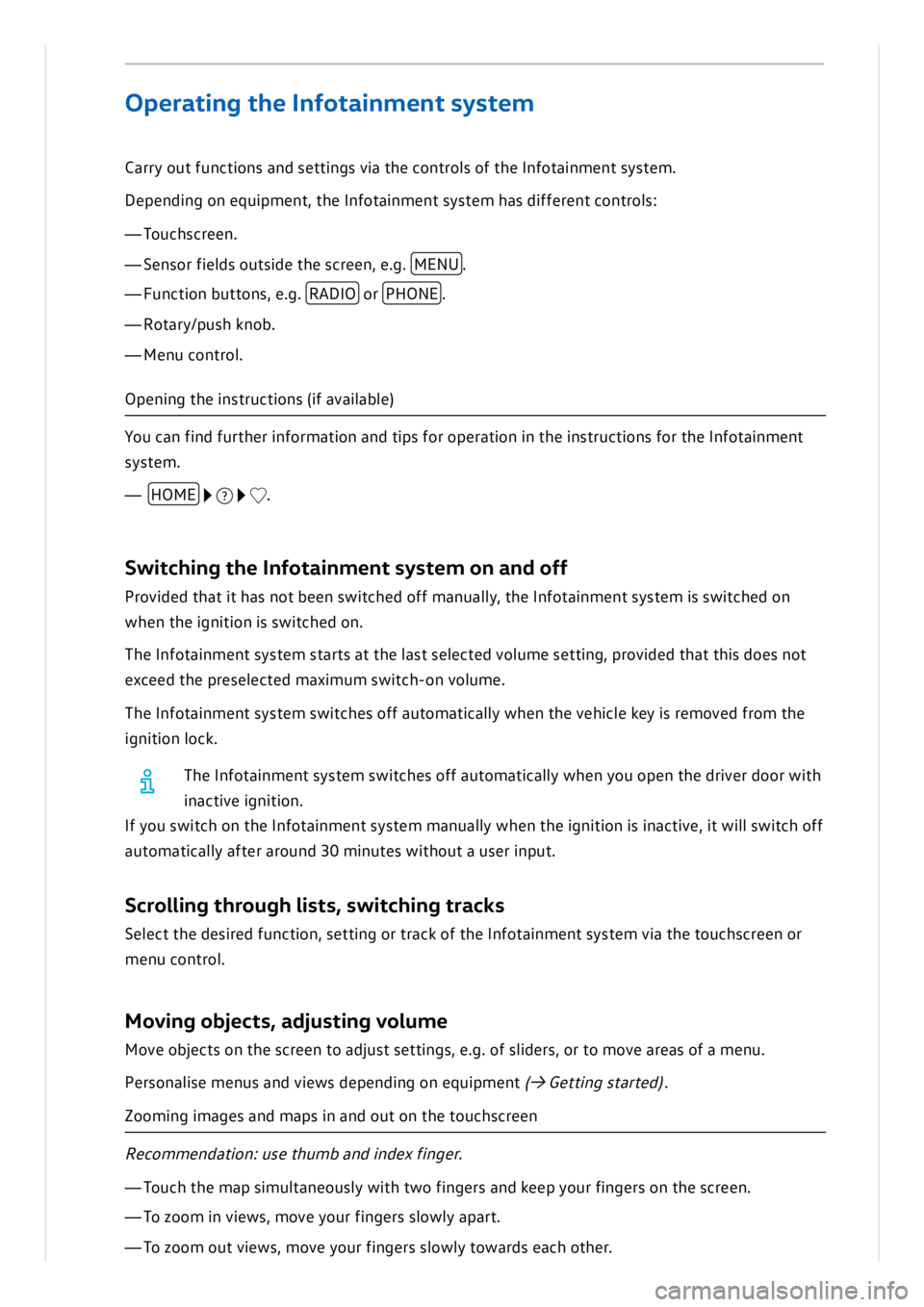 VOLKSWAGEN ID.3 2019 Owners Manual VOLKSWAGEN ID.3 2019 Owners Manual