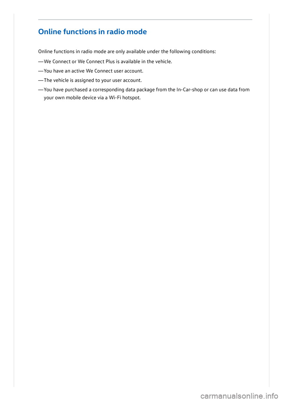 VOLKSWAGEN ID.3 2019 Owners Manual VOLKSWAGEN ID.3 2019 Owners Manual
