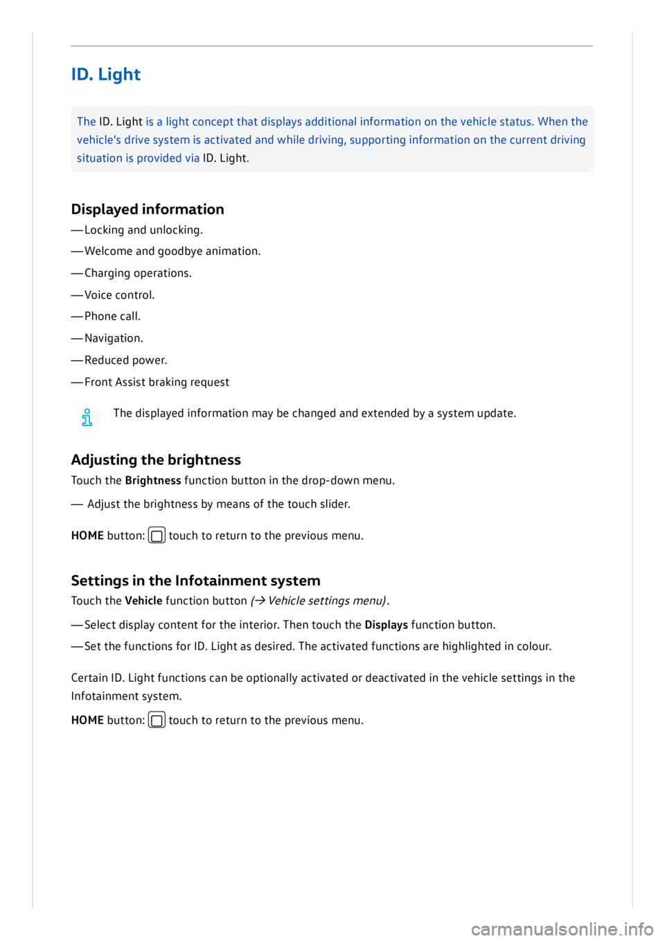 VOLKSWAGEN ID.3 2019 Service Manual VOLKSWAGEN ID.3 2019 Service Manual