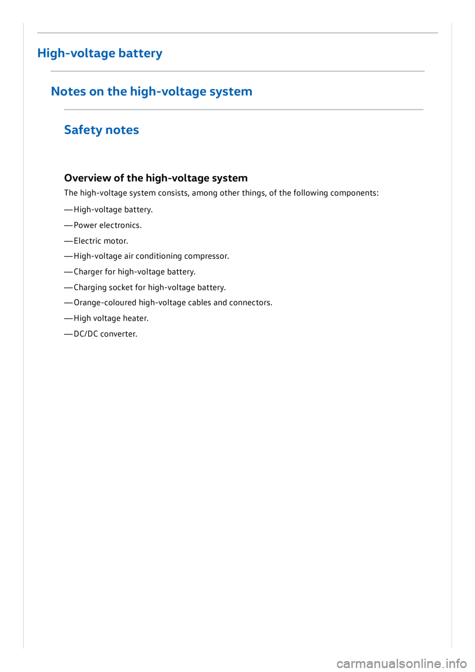 VOLKSWAGEN ID.3 2019 Owners Manual VOLKSWAGEN ID.3 2019 Owners Manual