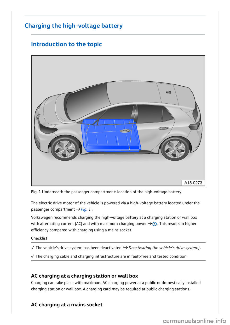 VOLKSWAGEN ID.3 2019 Owners Manual VOLKSWAGEN ID.3 2019 Owners Manual