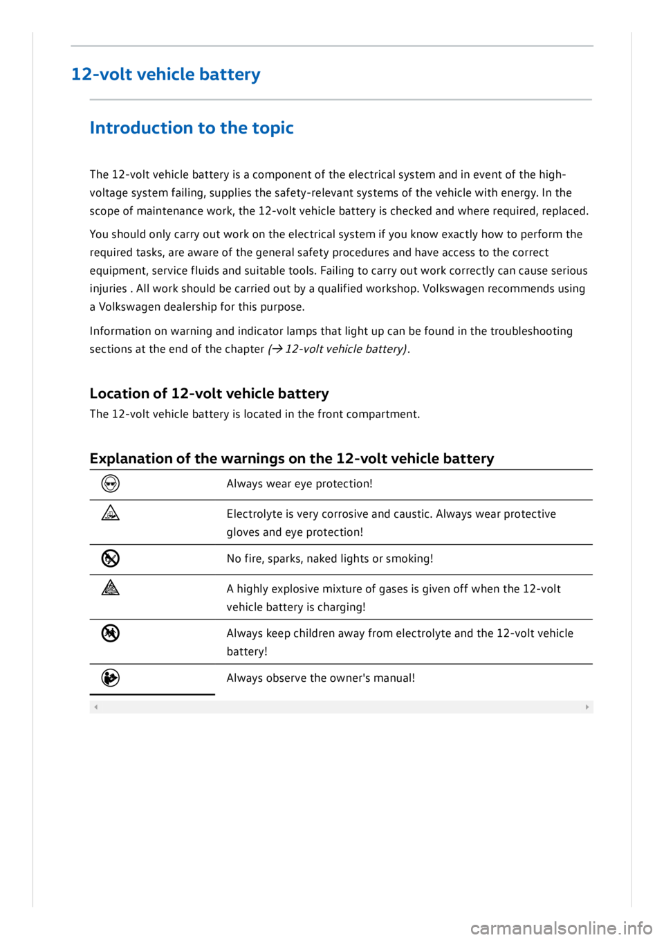VOLKSWAGEN ID.3 2019 Owners Manual VOLKSWAGEN ID.3 2019 Owners Manual