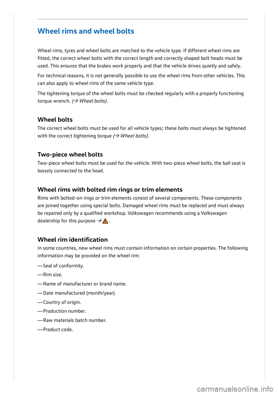 VOLKSWAGEN ID.3 2019 Owners Manual VOLKSWAGEN ID.3 2019 Owners Manual