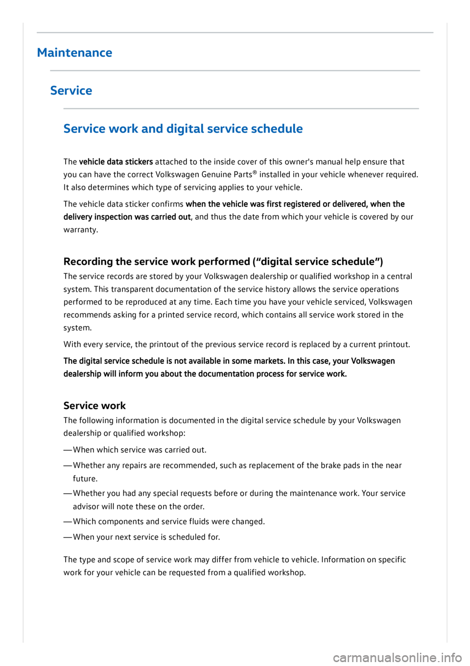 VOLKSWAGEN ID.3 2019 Owners Manual VOLKSWAGEN ID.3 2019 Owners Manual