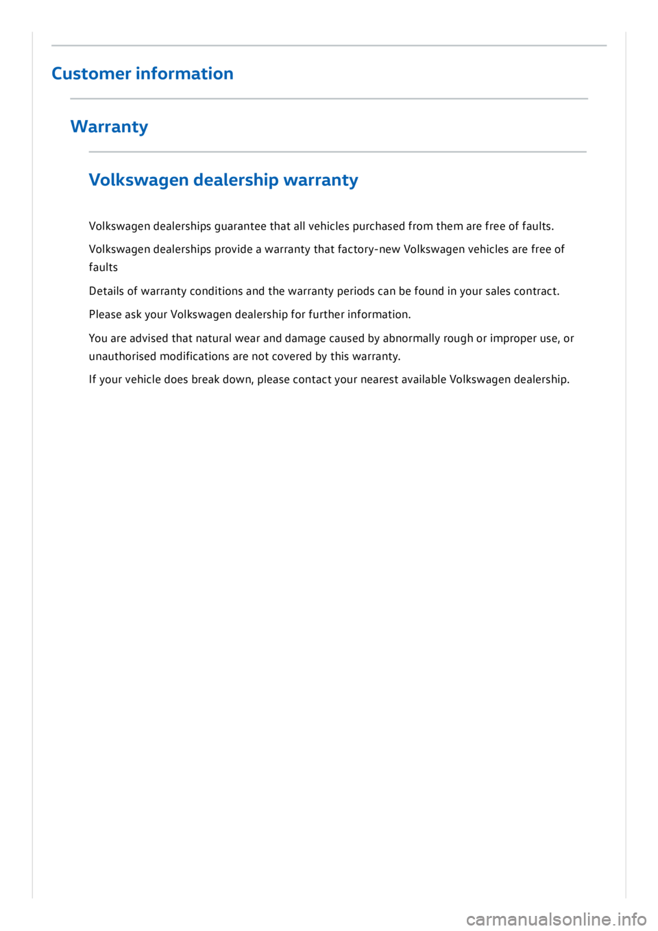 VOLKSWAGEN ID.3 2019  Owners Manual 