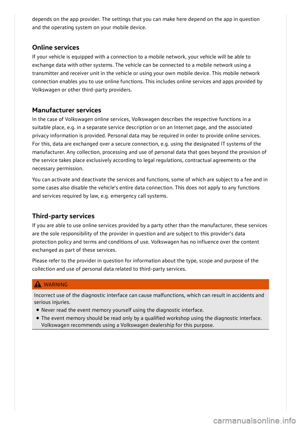 VOLKSWAGEN ID.3 2019 Owners Manual VOLKSWAGEN ID.3 2019 Owners Manual