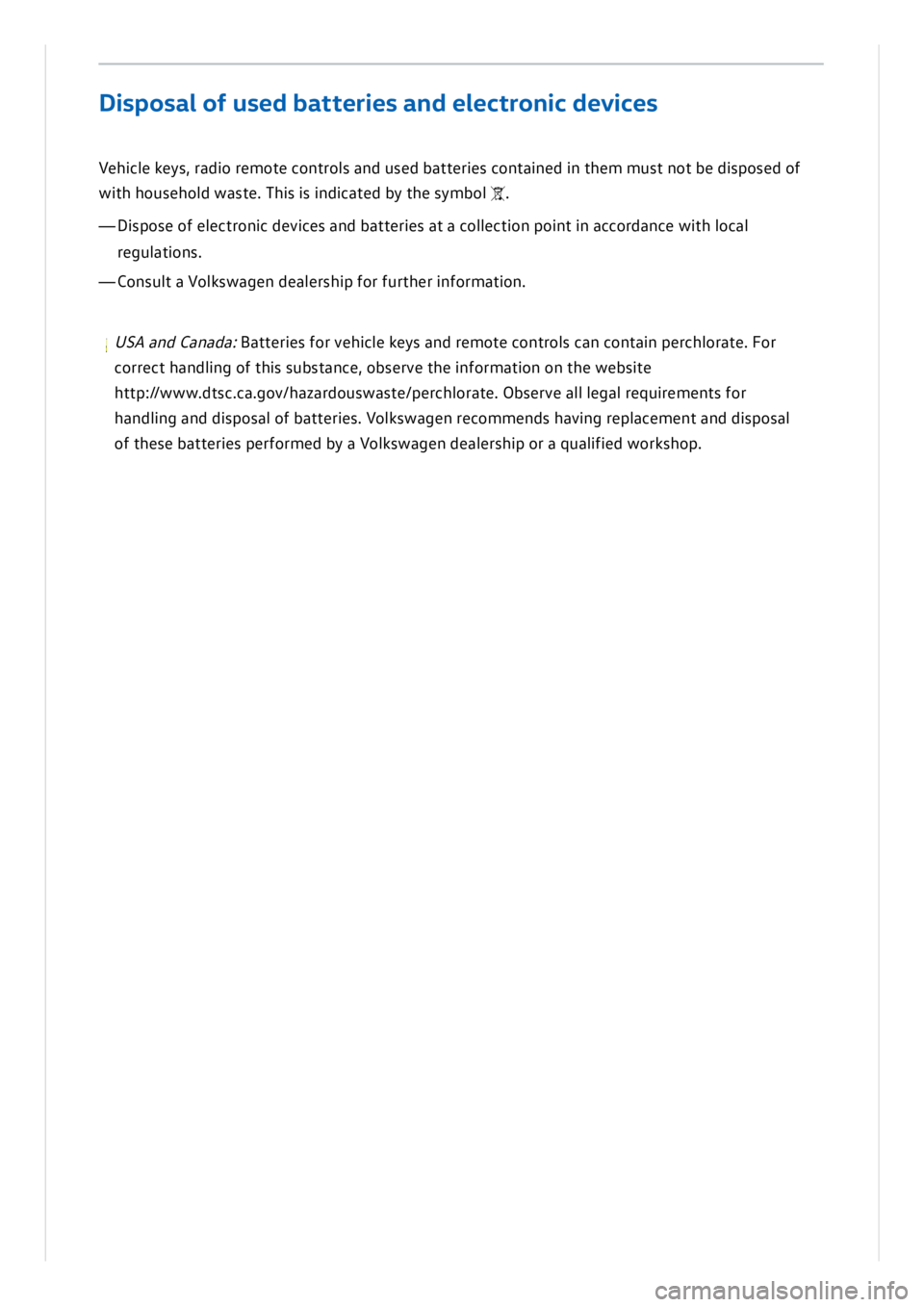 VOLKSWAGEN ID.3 2019 Owners Manual VOLKSWAGEN ID.3 2019 Owners Manual