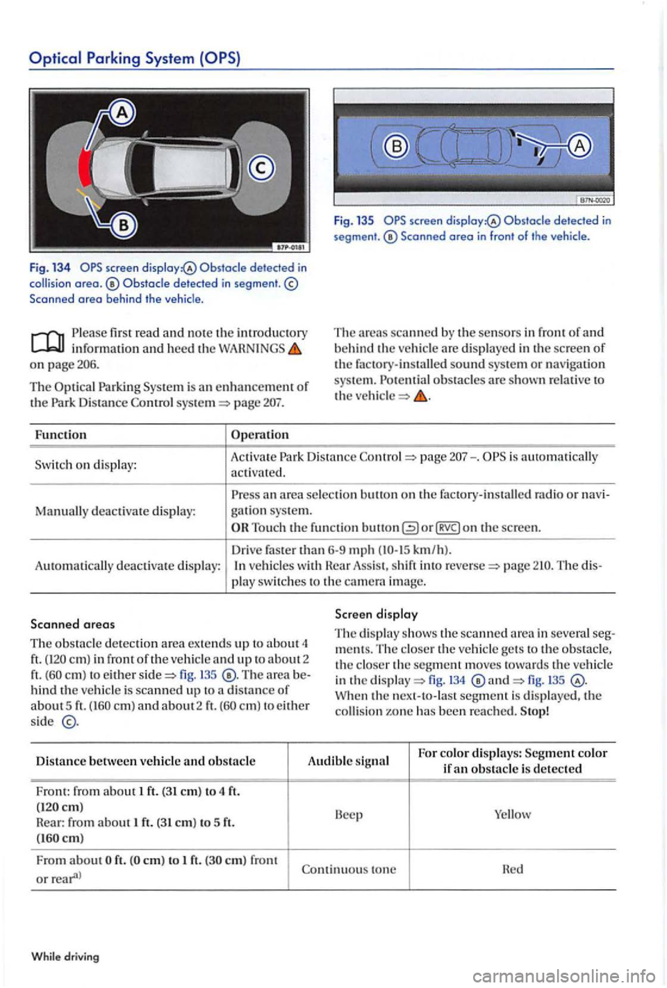 VOLKSWAGEN GOLF PLUS 2007 Owners Manual detec te d in segment. @ a re o b ehind t he
firs t read and no te the introductory inform ation and heed the on page206.
Th e
Parking System is an enhancem ent of th e Park Distance pa VOLKSWAGEN GOLF PLUS 2007 Owners Manual detec te d in segment. @ a re o b ehind t he
firs t read and no te the introductory inform ation and heed the on page206.
Th e
Parking System is an enhancem ent of th e Park Distance pa