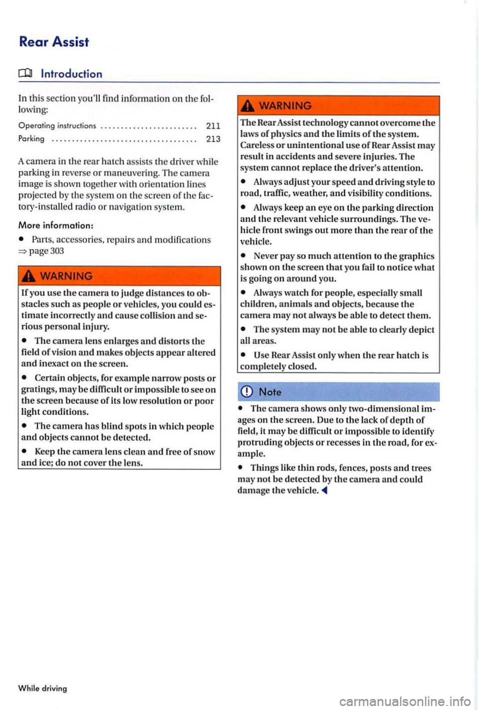 VOLKSWAGEN GOLF PLUS 2007 Owners Manual Rear Assist
In thi s sec tion youll find on th e lowing :
Operating instru ctions . . . .. . . . .. . . . .. . . . . . . .. . 211
Par king . . . . . . . . . . . . . . . . . . . . . . . . VOLKSWAGEN GOLF PLUS 2007 Owners Manual Rear Assist
In thi s sec tion youll find on th e lowing :
Operating instru ctions . . . .. . . . .. . . . .. . . . . . . .. . 211
Par king . . . . . . . . . . . . . . . . . . . . . . . .