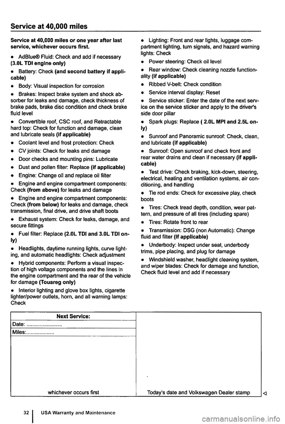 VOLKSWAGEN GOLF PLUS 2006  Owners Manual 