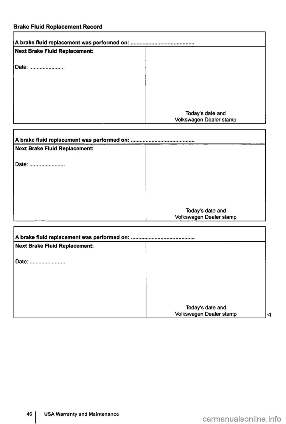 VOLKSWAGEN GOLF PLUS 2004  Owners Manual 