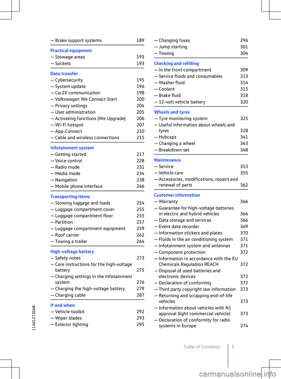 VOLKSWAGEN ID.5 2022  Owners Manual 