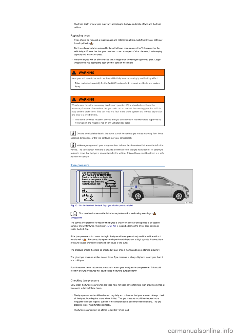 VOLKSWAGEN UP! 2022  Owners Manual \f