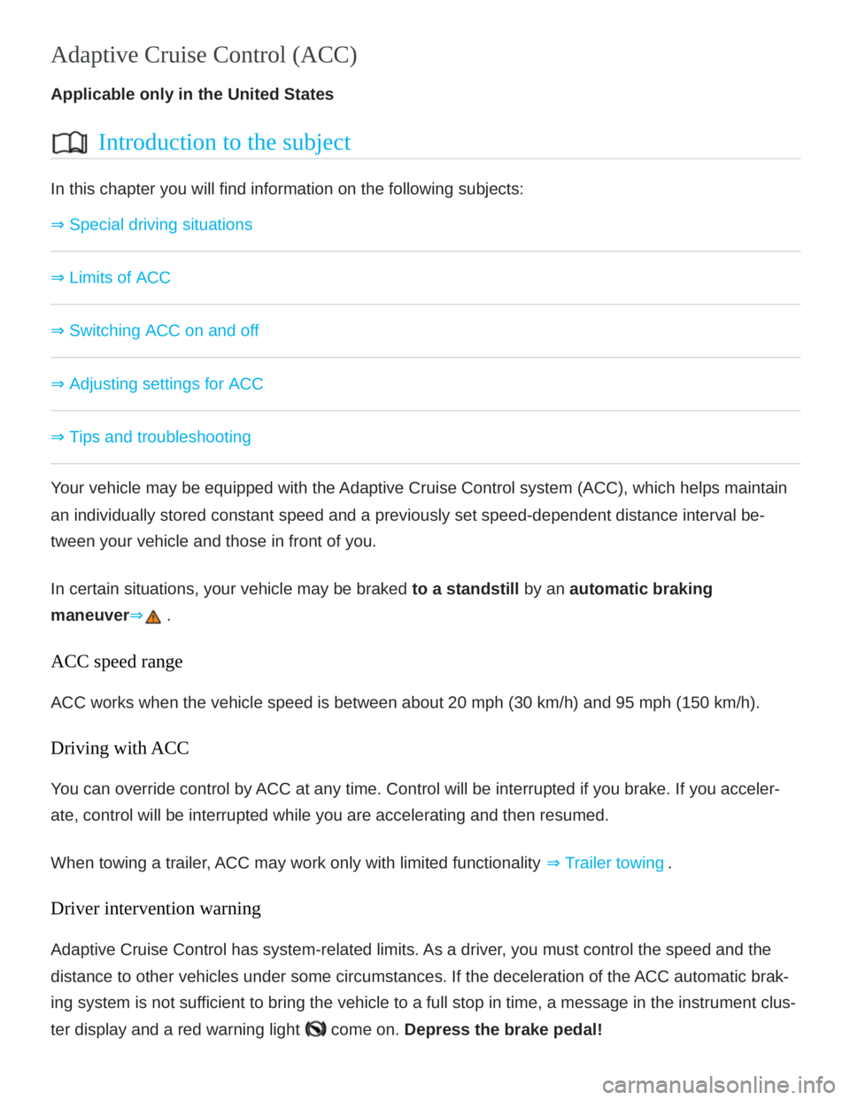 VOLKSWAGEN ATLAS 2020  Owners Manual 