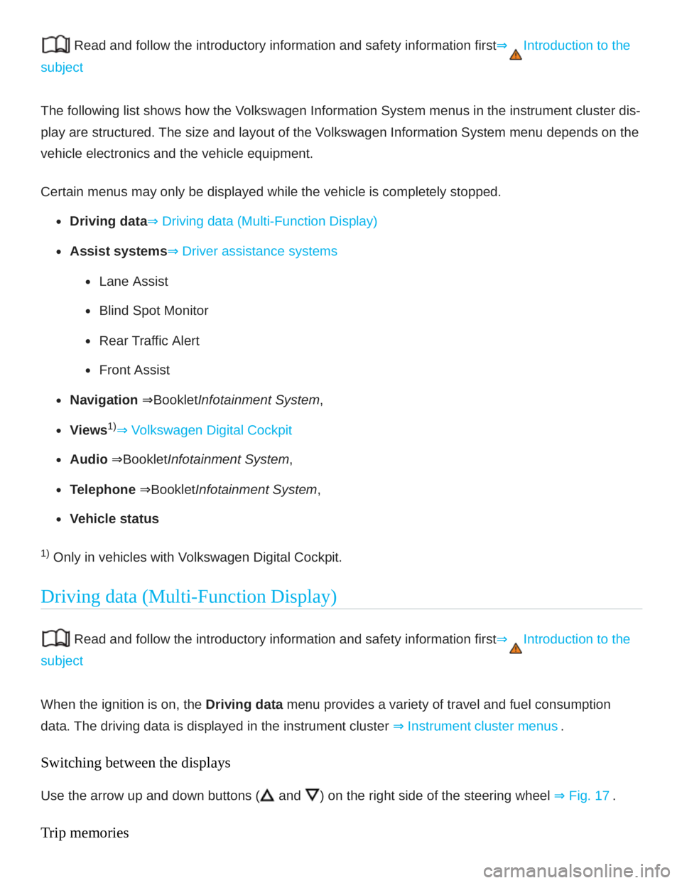 VOLKSWAGEN ATLAS 2019 Owners Manual 