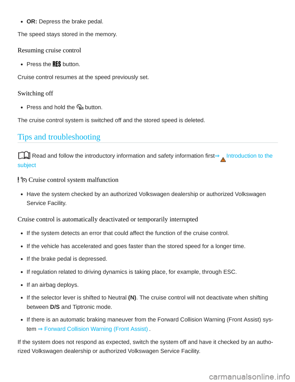VOLKSWAGEN ATLAS 2018  Owners Manual 
