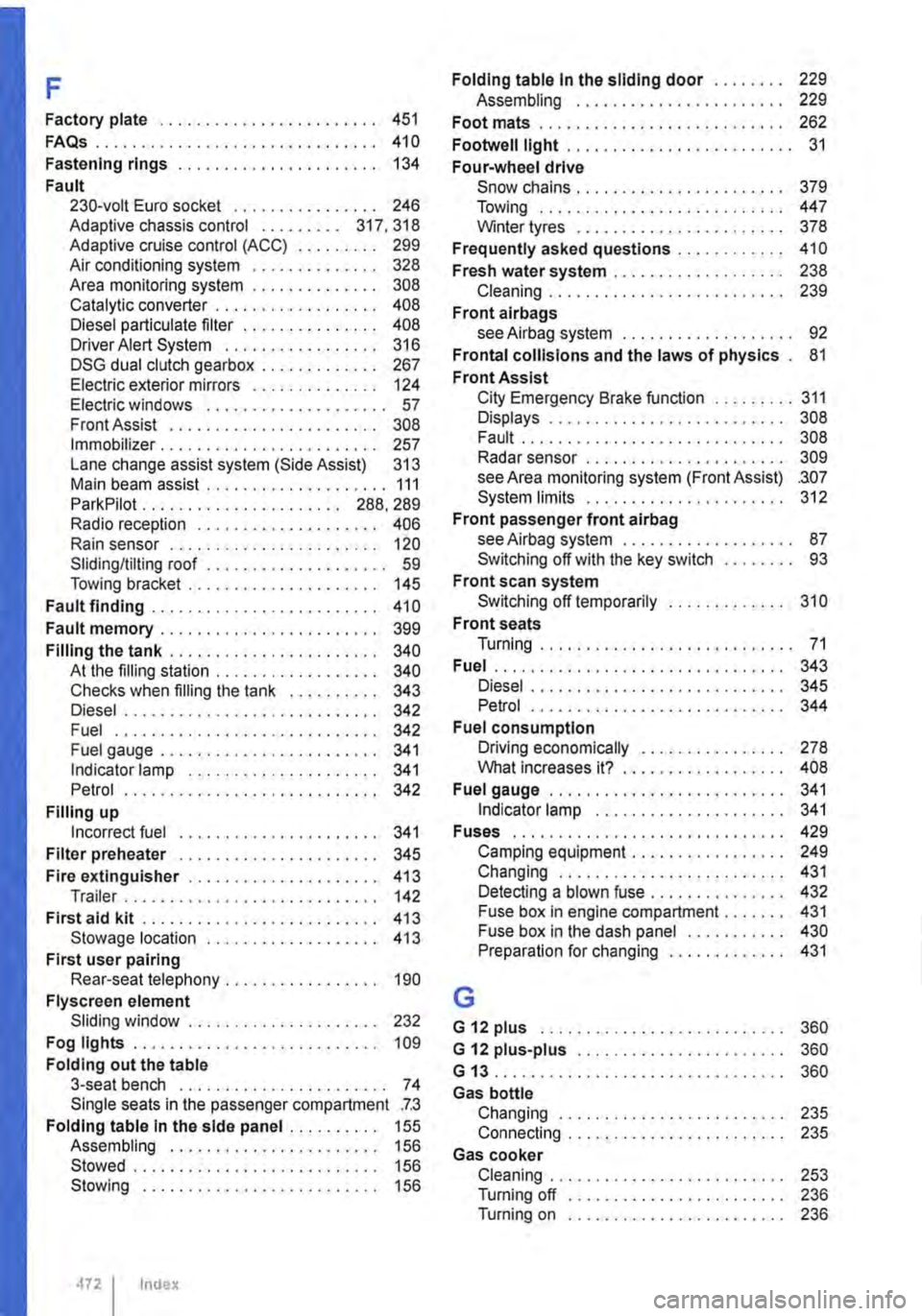 VOLKSWAGEN TRANSPORTER 2018  Owners Manual F 
Factory plate . . . . . . . . . . . . . . . . . . . . . . . . 451 
FAQs . . . . . . . . . . . . . . . . . . . . . . . . . . . . . . . 410 
Fastening rings . . . . . . . . . . . . . . . . . . • . 