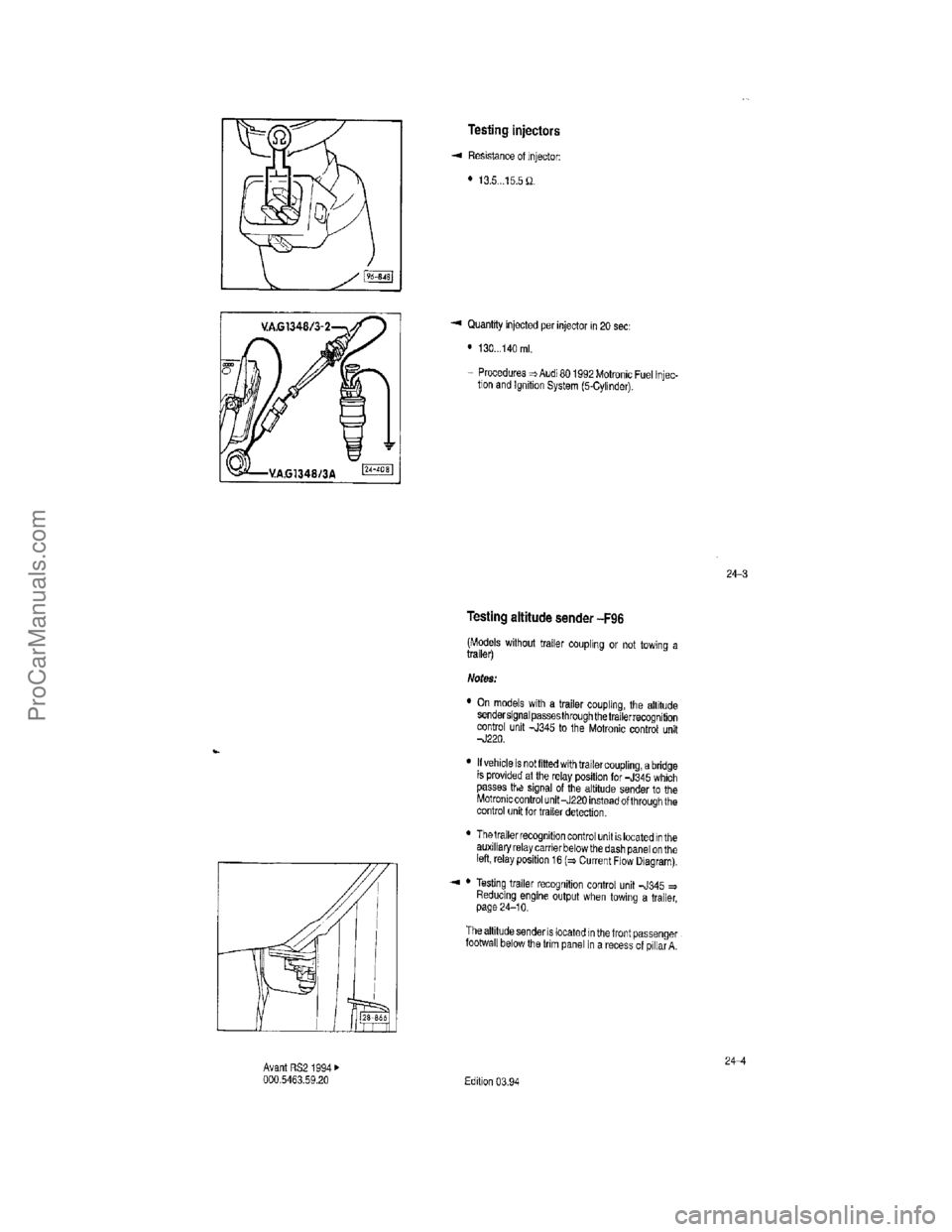 VOLKSWAGEN AVANT 1994 Owners Manual ProCarManuals.com VOLKSWAGEN AVANT 1994 Owners Manual ProCarManuals.com