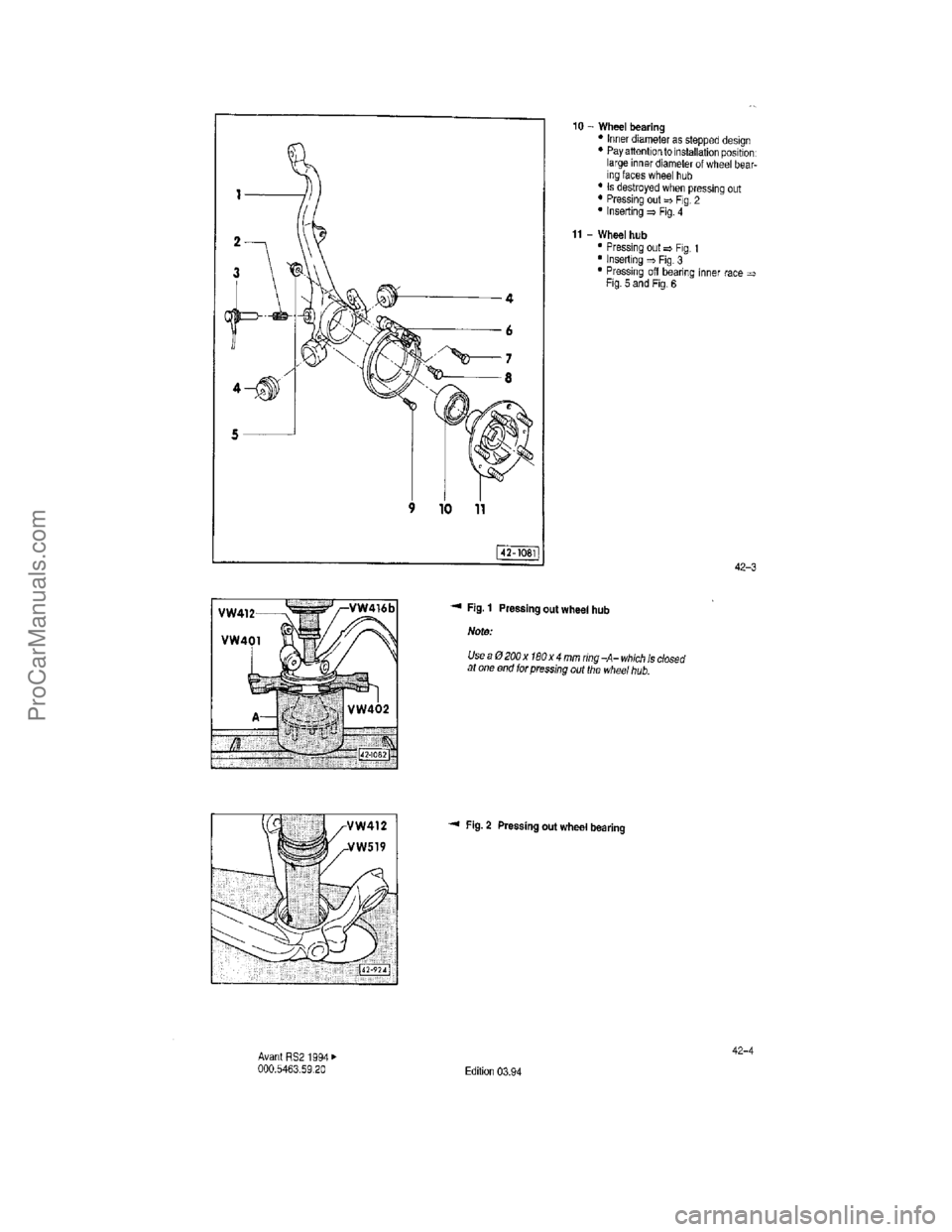 VOLKSWAGEN AVANT 1994 Service Manual ProCarManuals.com VOLKSWAGEN AVANT 1994 Service Manual ProCarManuals.com
