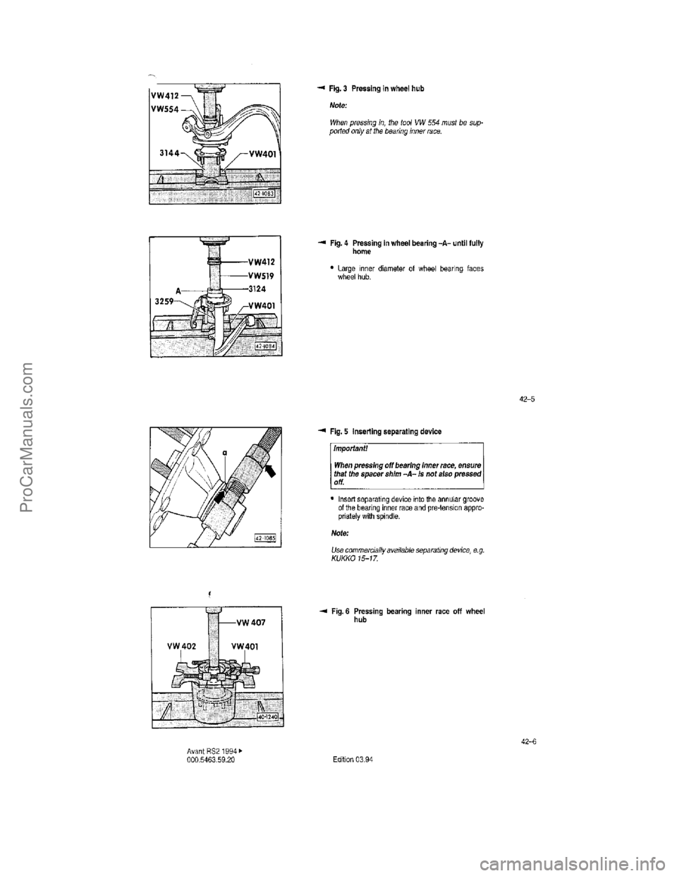 VOLKSWAGEN AVANT 1994 Service Manual ProCarManuals.com VOLKSWAGEN AVANT 1994 Service Manual ProCarManuals.com
