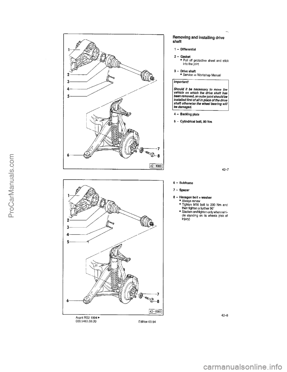 VOLKSWAGEN AVANT 1994 Service Manual ProCarManuals.com VOLKSWAGEN AVANT 1994 Service Manual ProCarManuals.com