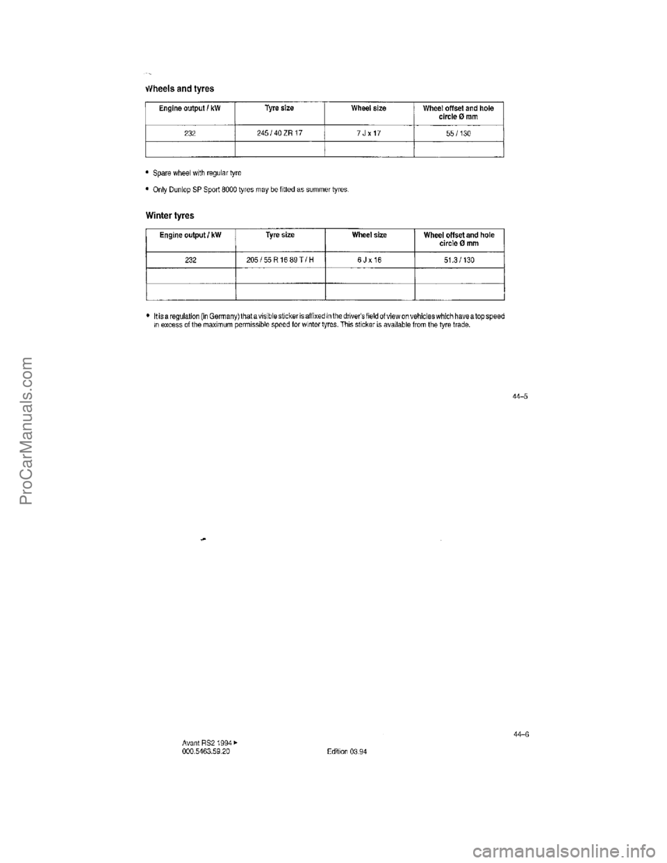 VOLKSWAGEN AVANT 1994 Repair Manual ProCarManuals.com VOLKSWAGEN AVANT 1994 Repair Manual ProCarManuals.com